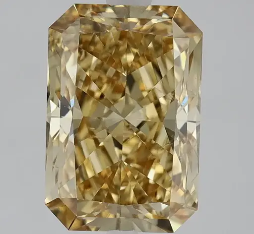 [T0A1B] Radiant 1.71ct Fancy Intense Brownish Yellow SI 1
